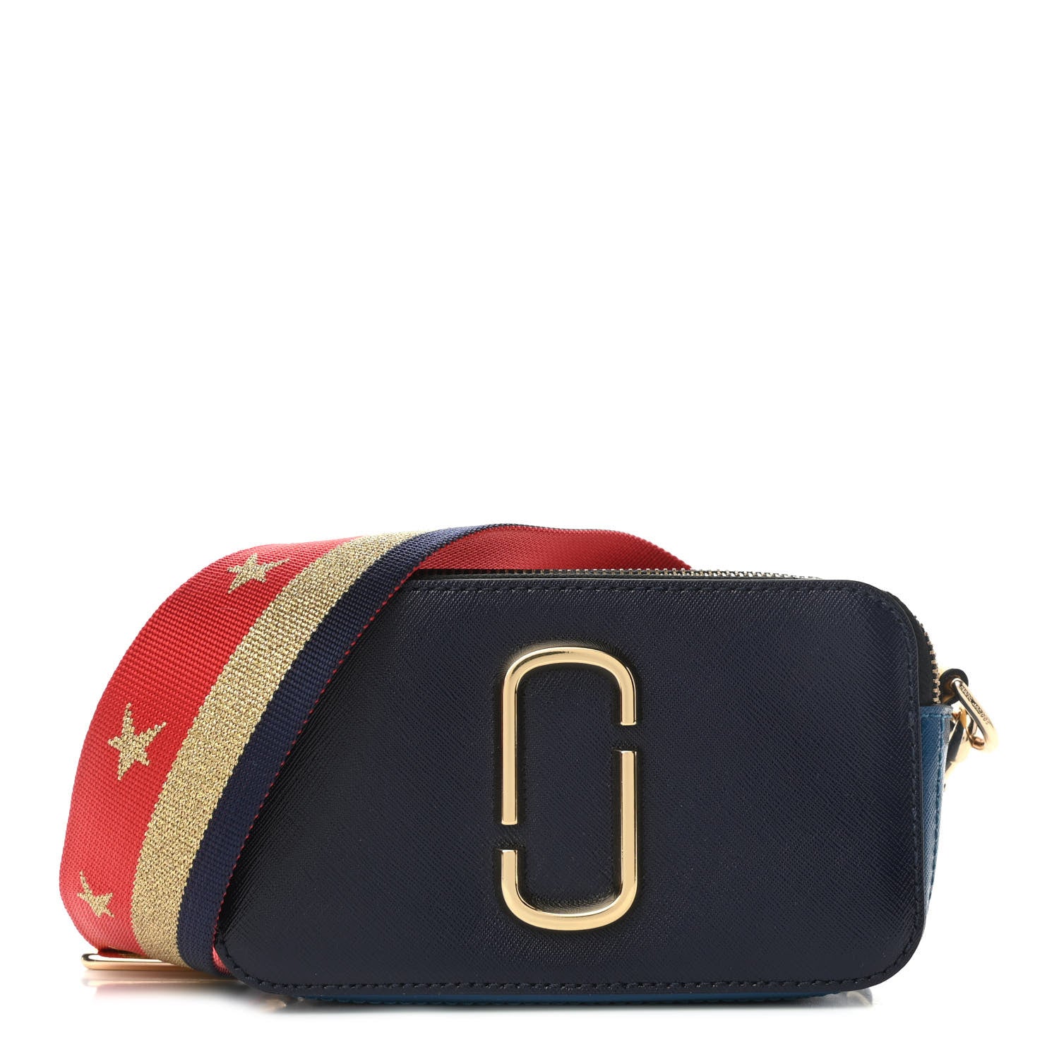 Marc Jacobs Saffiano Small Snapshot Camera Bag Navy Multicolor 1 of 10