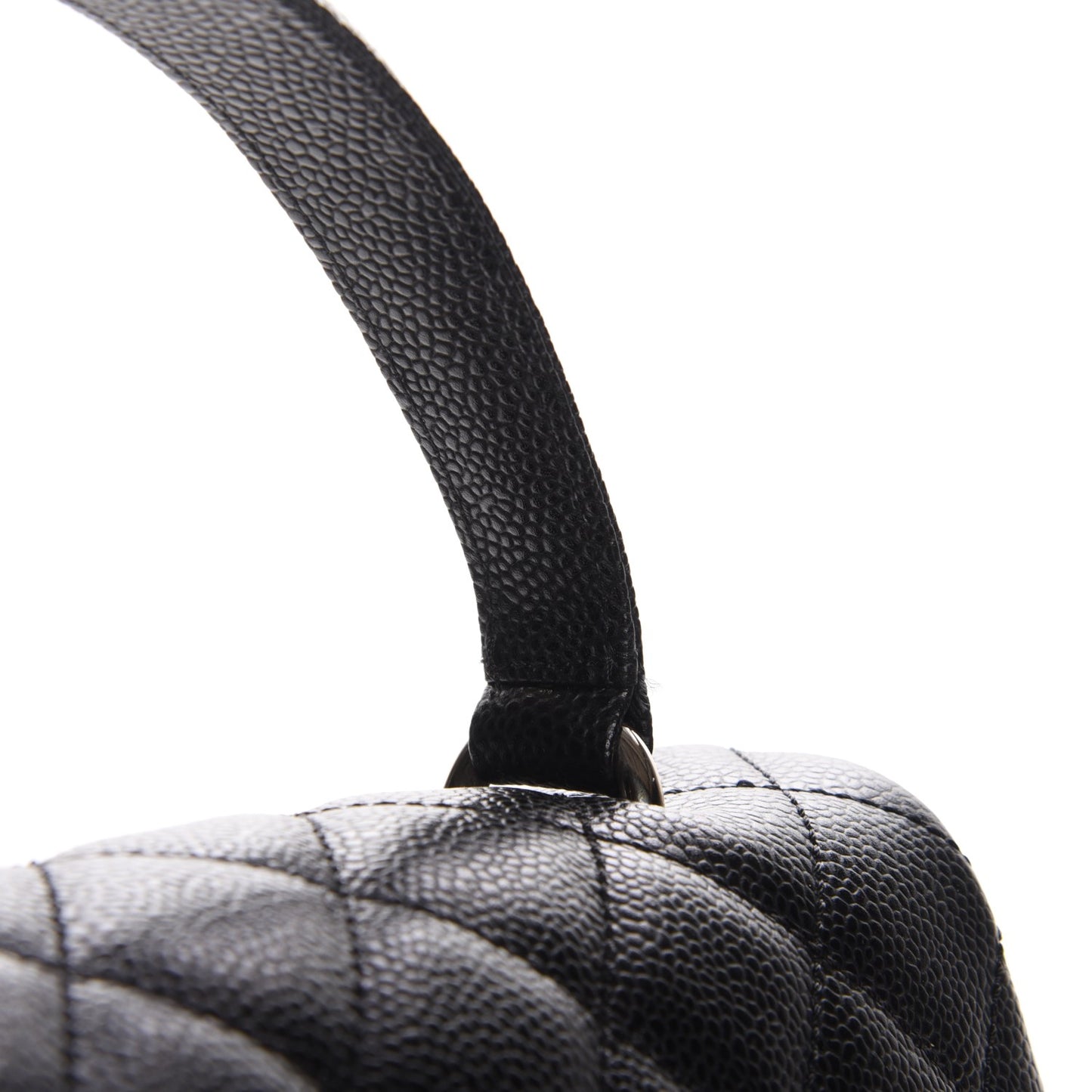 Caviar Quilted Medium Kelly Flap Bag Black
