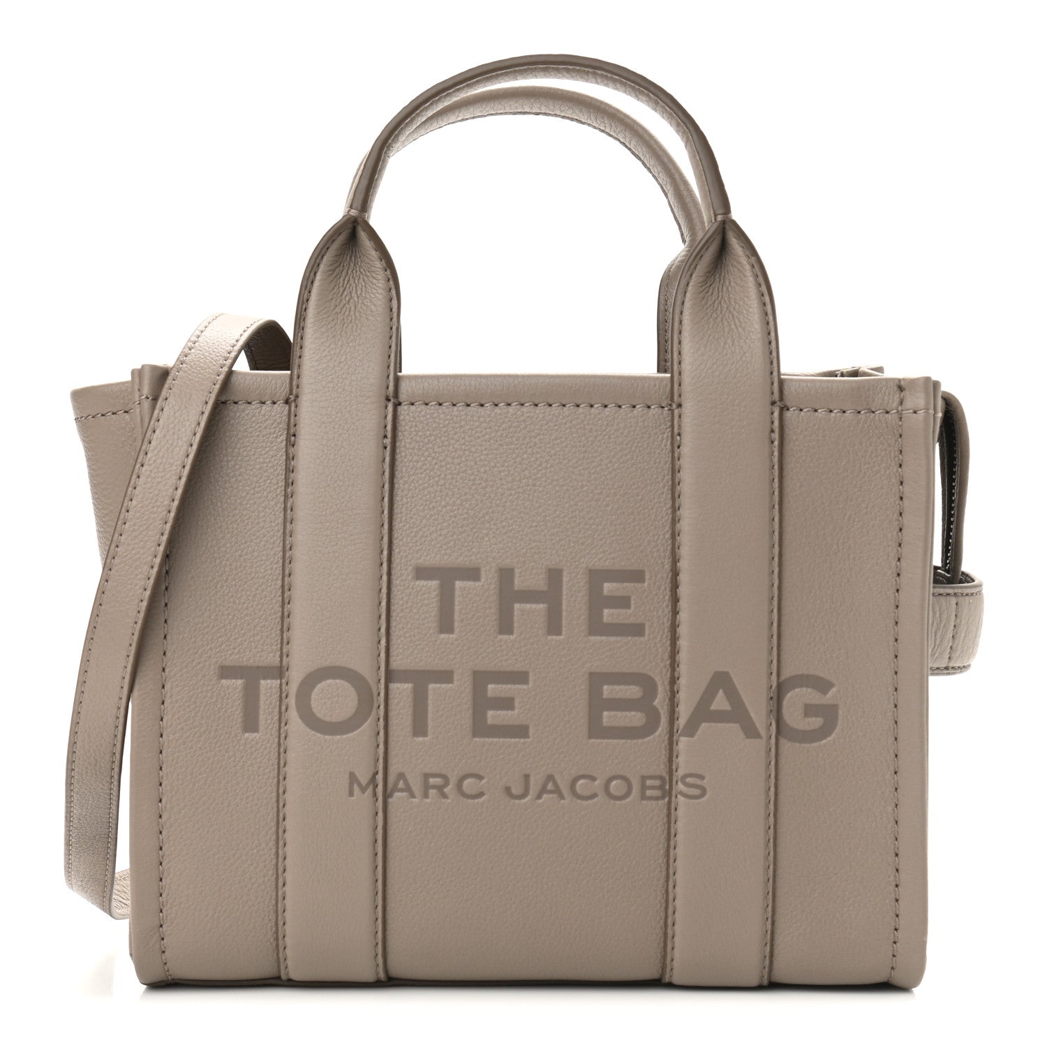 Marc Jacobs Grained Calfskin The Tote Bag Taupe 1 of 10