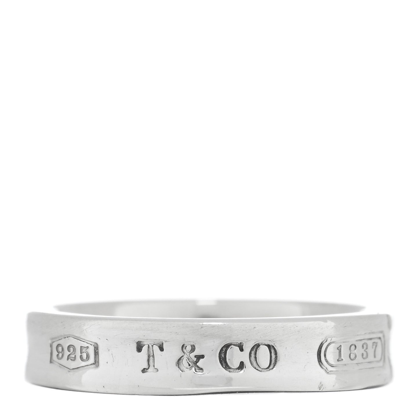 Sterling Silver Narrow 1837 Band Ring 49 5