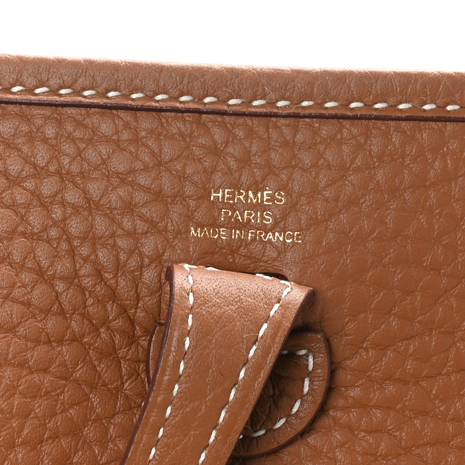Hermes Taurillon Clemence Evelyne TPM Gold 6 of 10