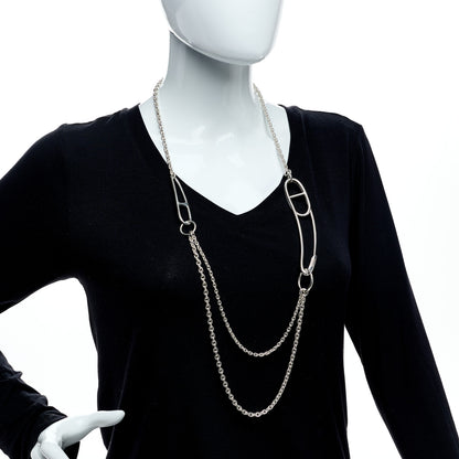 Hermes Sterling Silver Chaine d'Ancre Punk Long Necklace 2 of 4