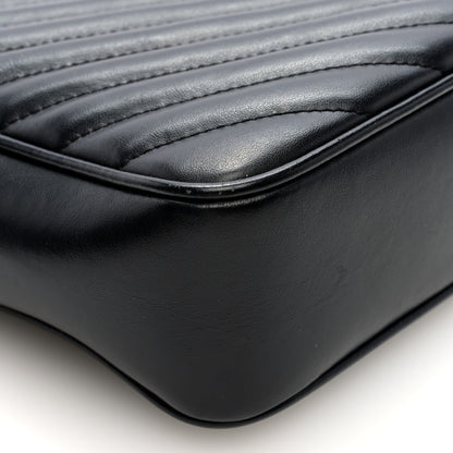 Saint Laurent Calfskin Matelasse Monogram Lou Camera Bag Black 8 of 9