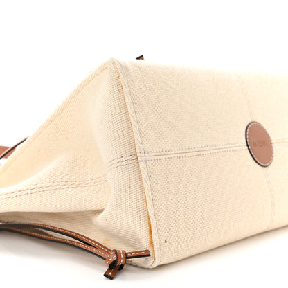 Loewe Canvas Calfskin Cushion Tote Beige 8 of 11