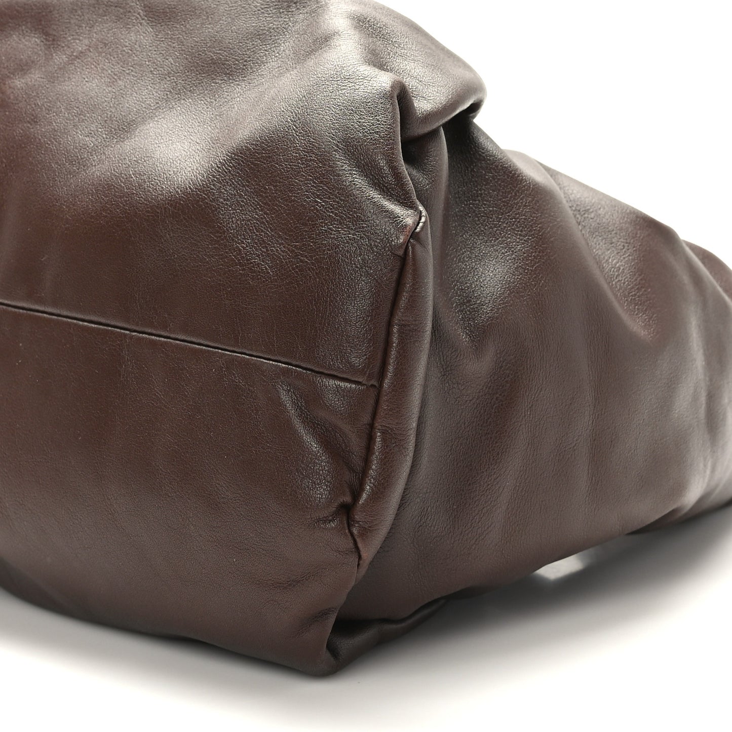 Smooth Butter Calfskin Small The Shoulder Pouch Brownie