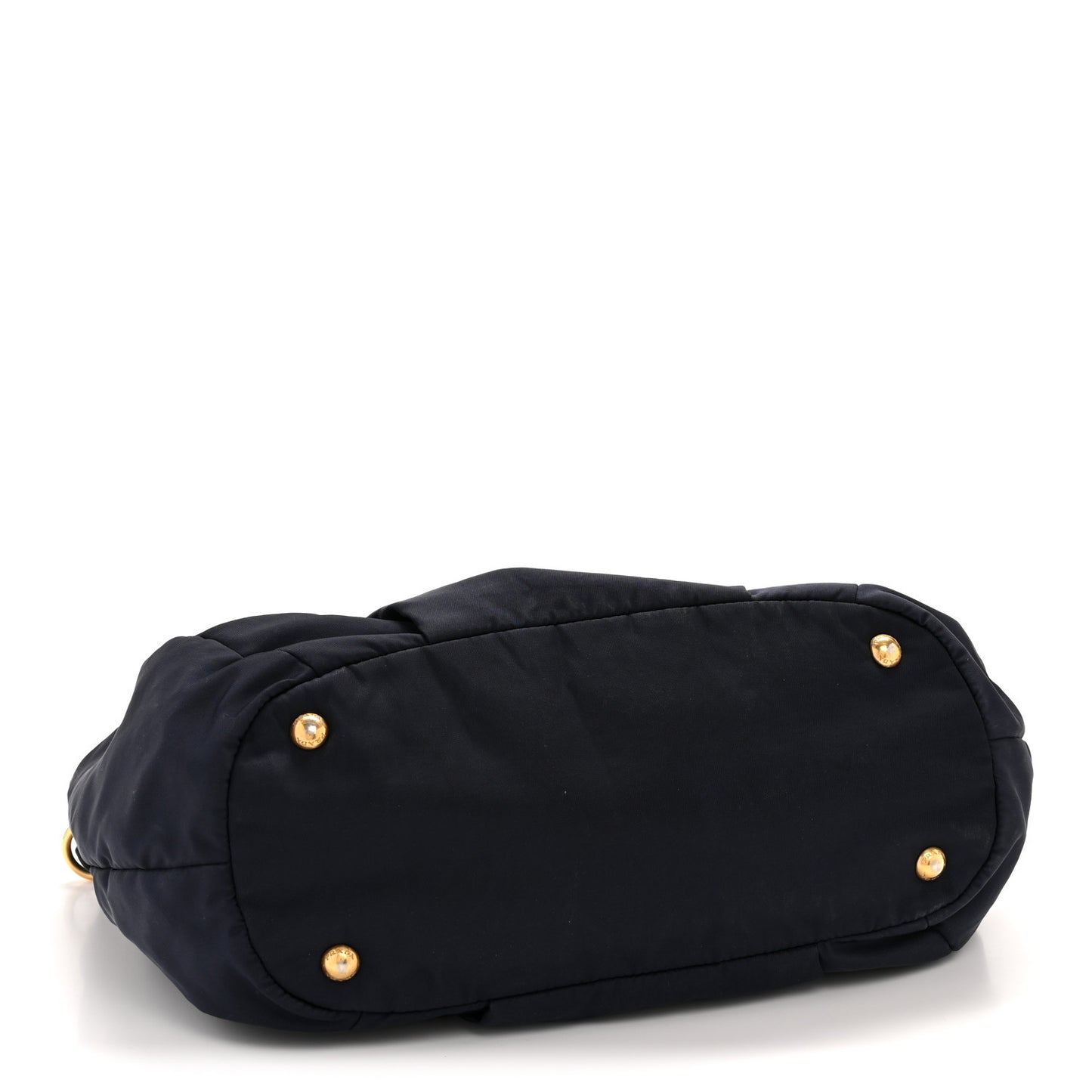 Tessuto Nylon Vitello Daino Tote Bleu