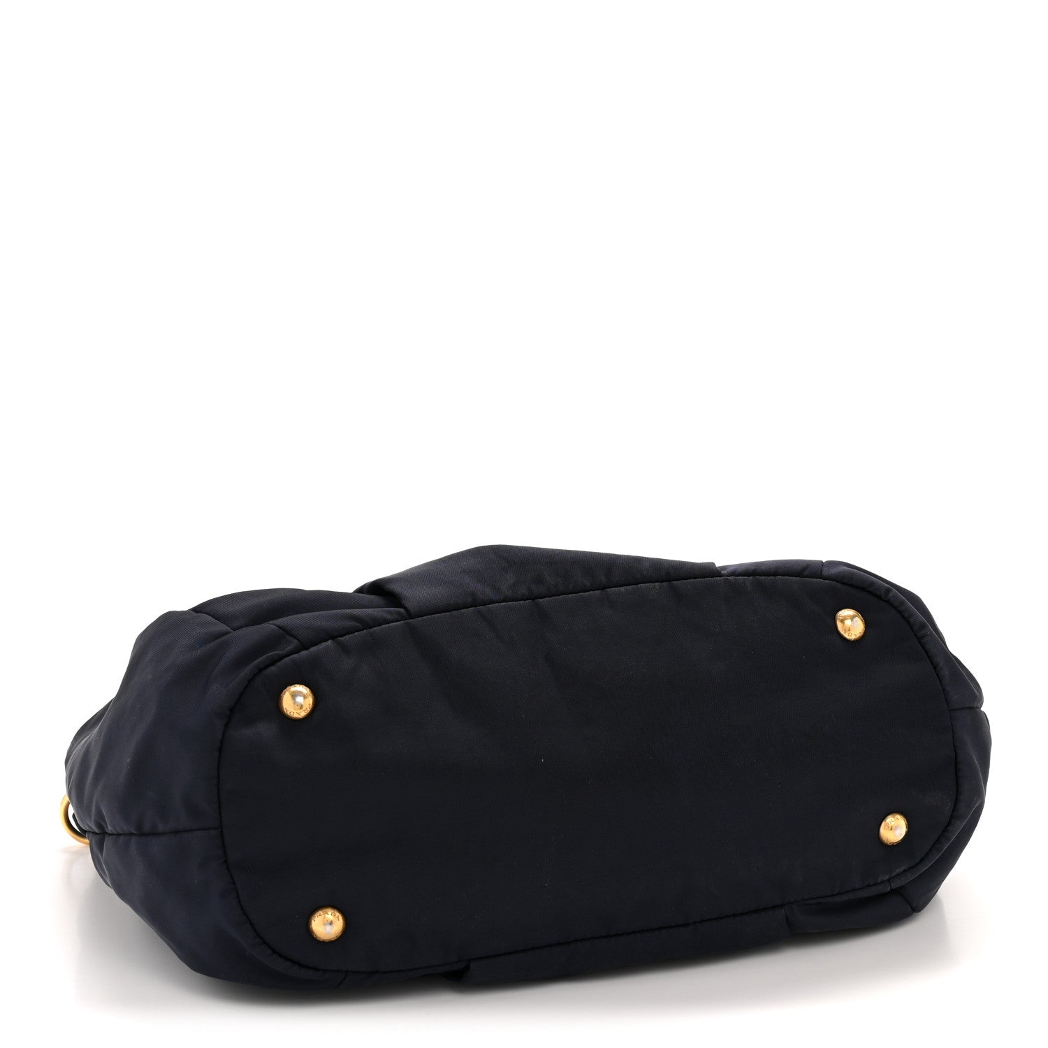 Prada Tessuto Nylon Vitello Daino Tote Bleu 4 of 15