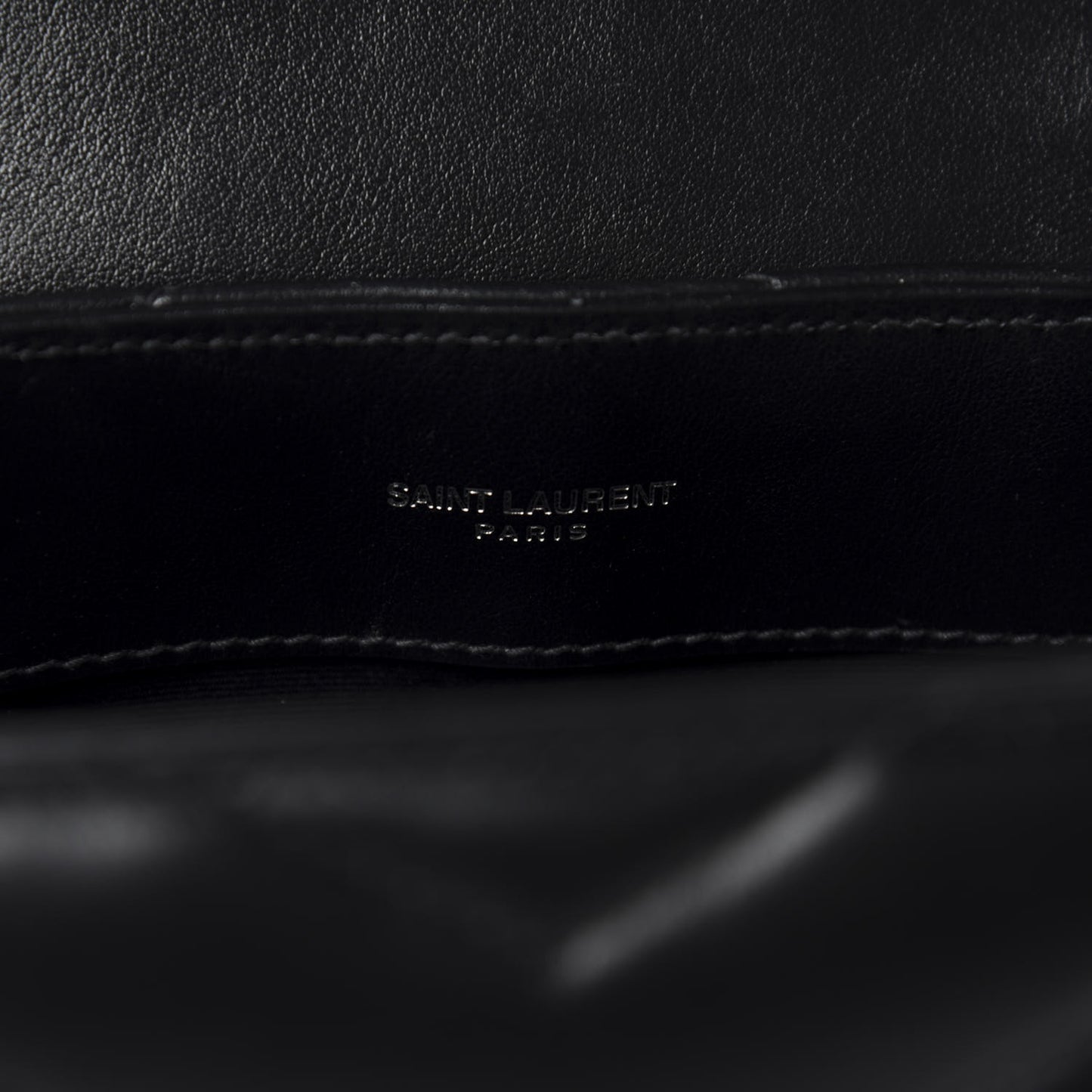 Calfskin Y Quilted Monogram Small Loulou Chain Satchel Black