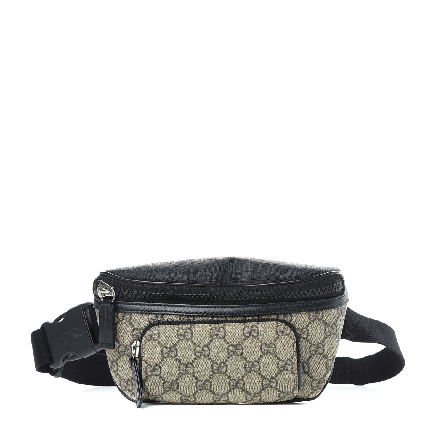 GG Supreme Monogram Belt Bag Black