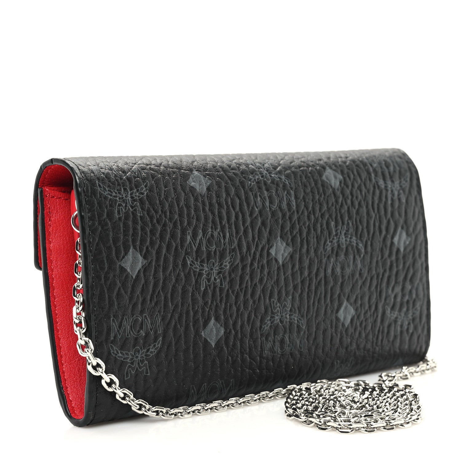 MCM Visetos Large Patricia Wallet On Chain Black 3 of 10