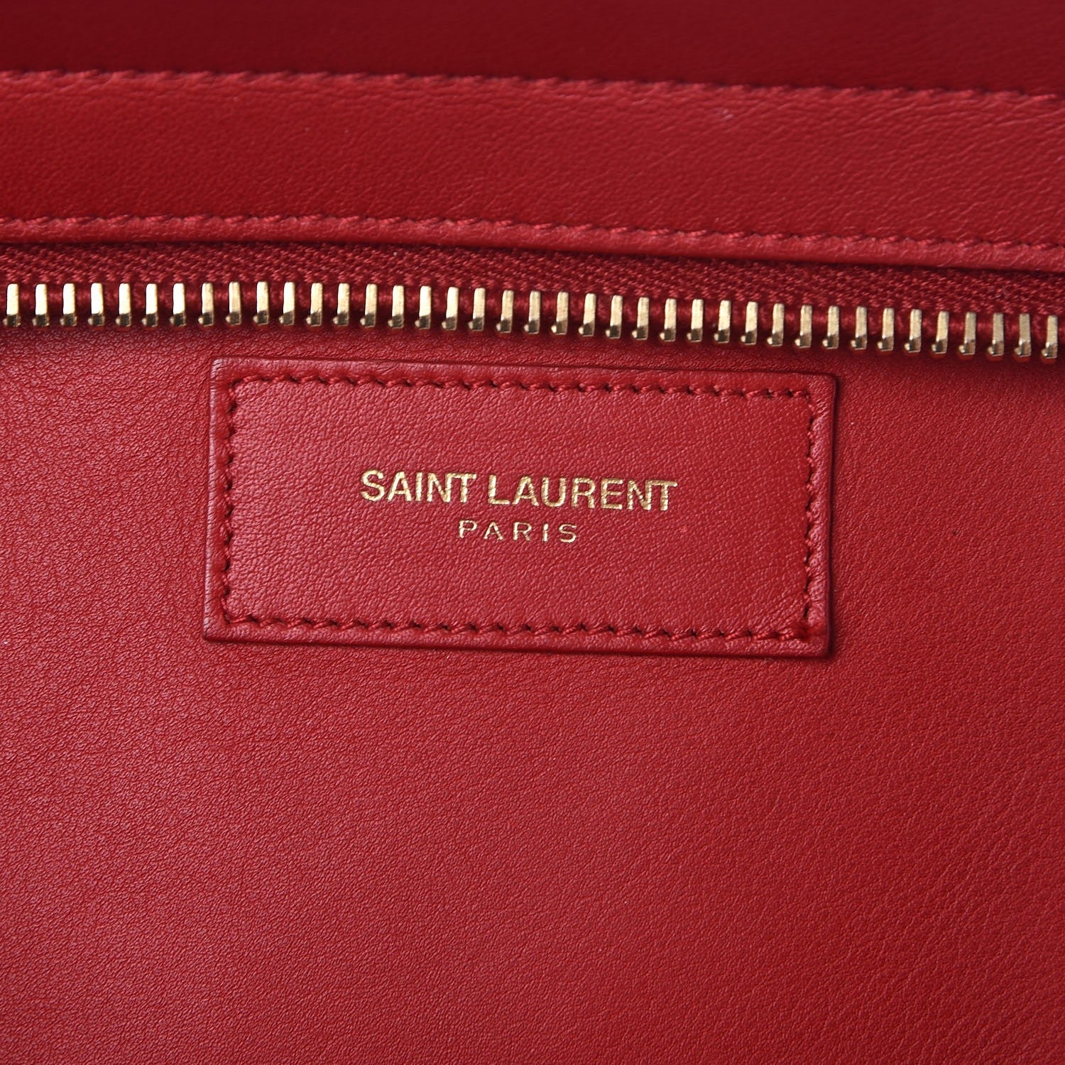 Saint Laurent Calfskin Small Classic Y Cabas Rouge Orient 7 of 15