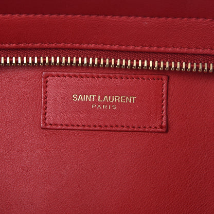 Saint Laurent Calfskin Small Classic Y Cabas Rouge Orient 7 of 15