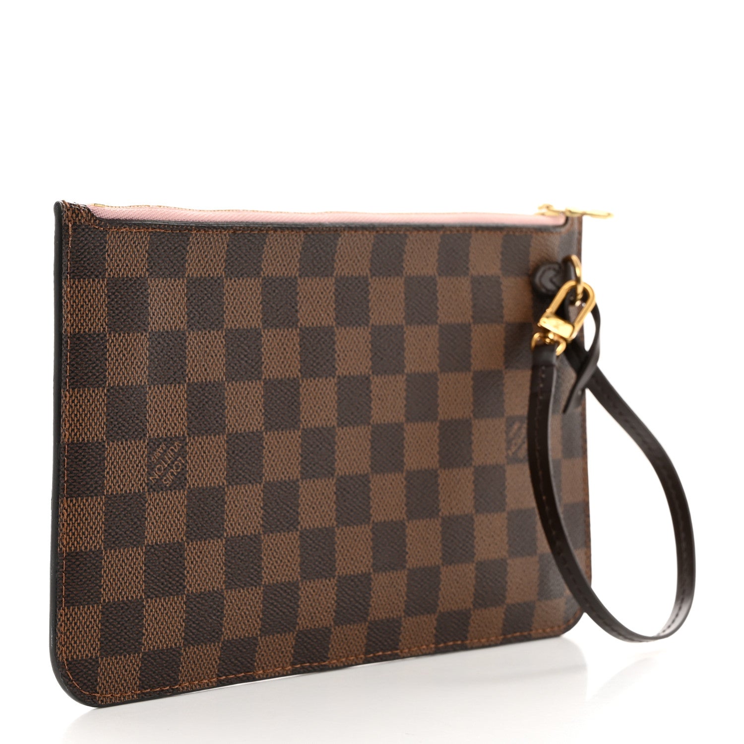 Louis Vuitton Damier Ebene Neverfull MM GM Pochette Rose Ballerine 3 of 8