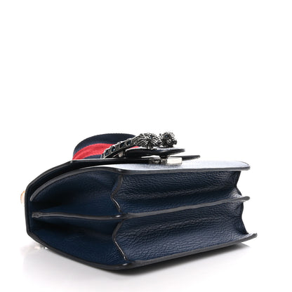 Gucci Dollar Calfskin Crystal Web Mini Dionysus Bamboo Top Handle Bag Blue Agata Montana Sapphire 4 of 11