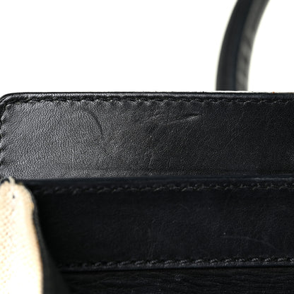 Celine Natural Canvas Smooth Calfskin Mini Luggage Cream 17 of 34