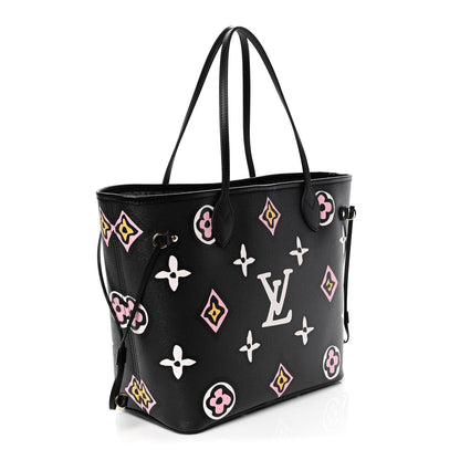 Louis Vuitton Monogram Giant Wild At Heart Neverfull MM Black 2 of 4