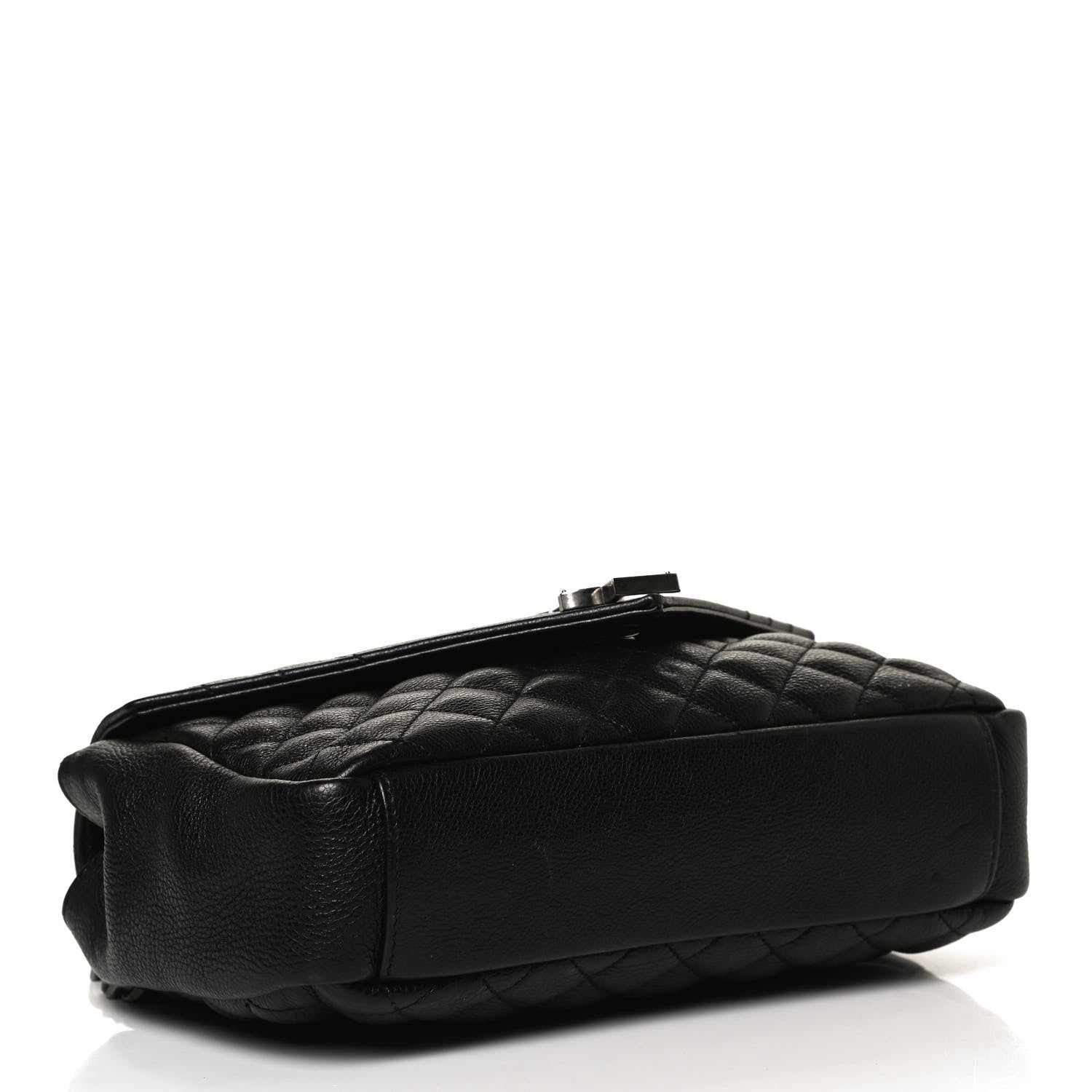 Saint Laurent Sheepskin Tri-Quilt Monogram Medium College Bag Black 4 of 10