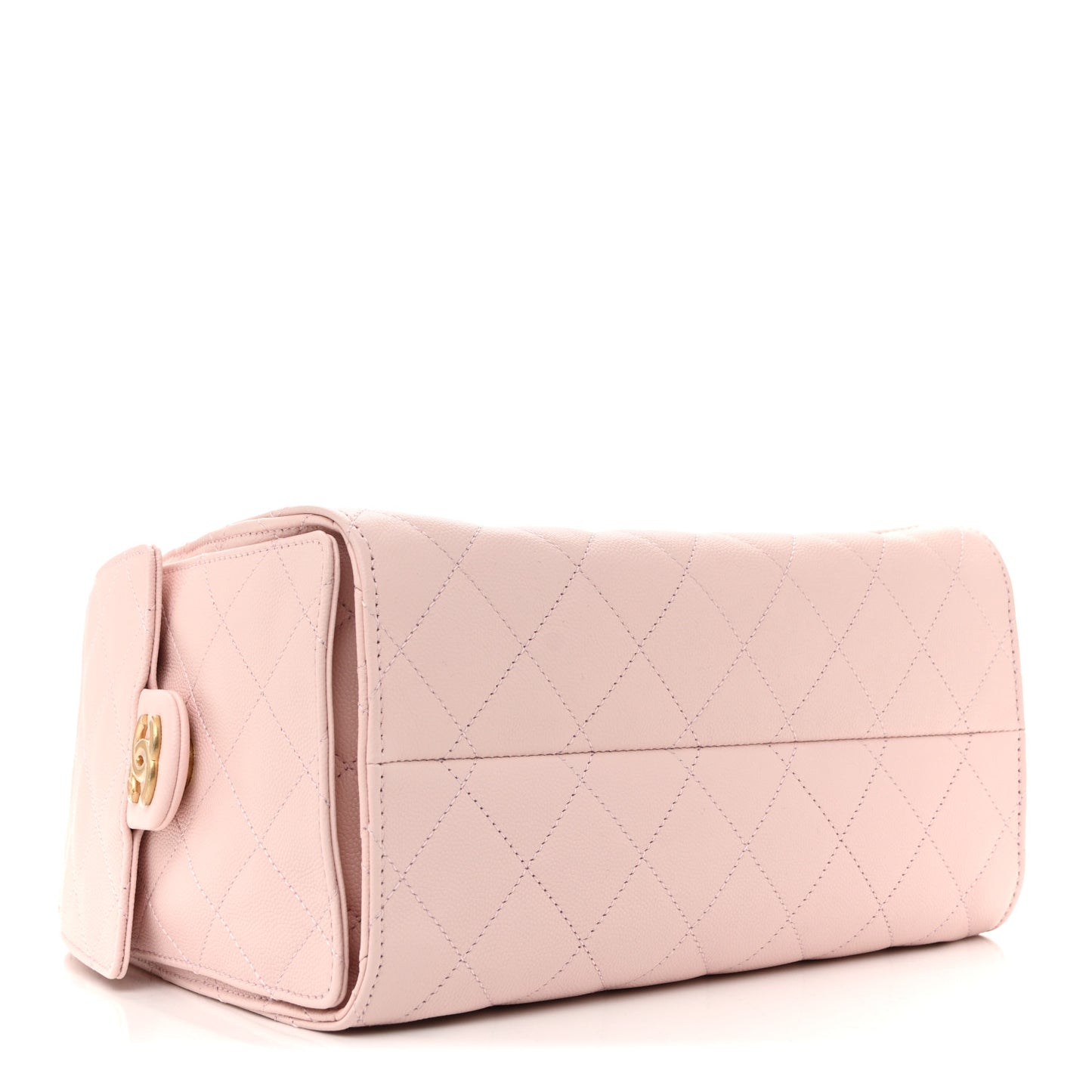 Caviar Quilted Small Chanel 25 Handbag Light Pink
