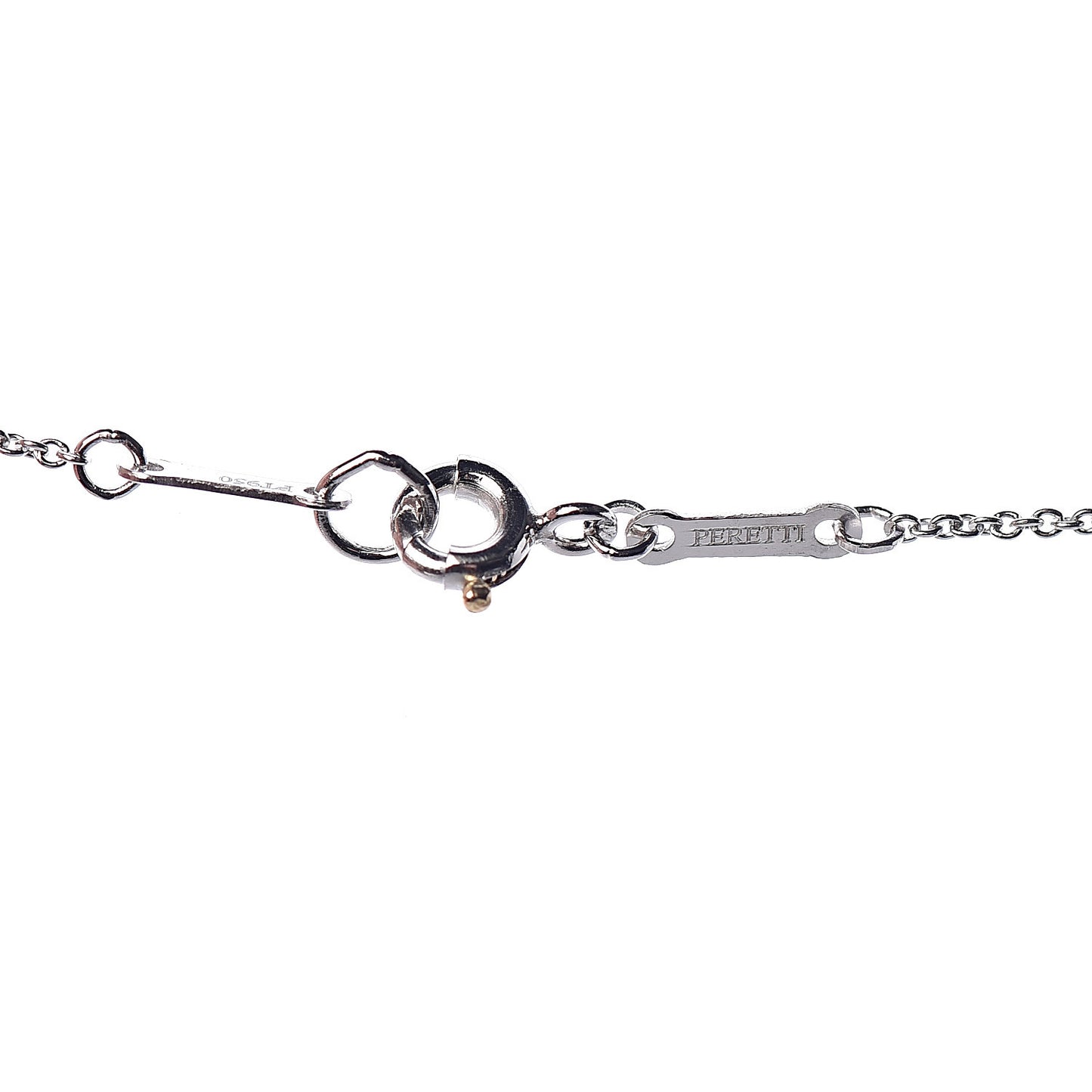 Platinum Diamond 22mm Elsa Peretti Open Heart Pave Pendant Necklace