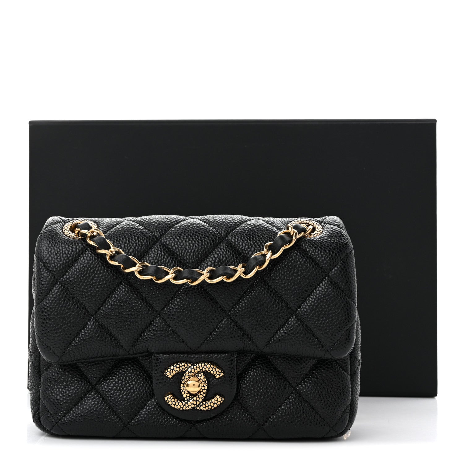 Chanel Grained Lambskin Quilted Mini Flap Black 11 of 11