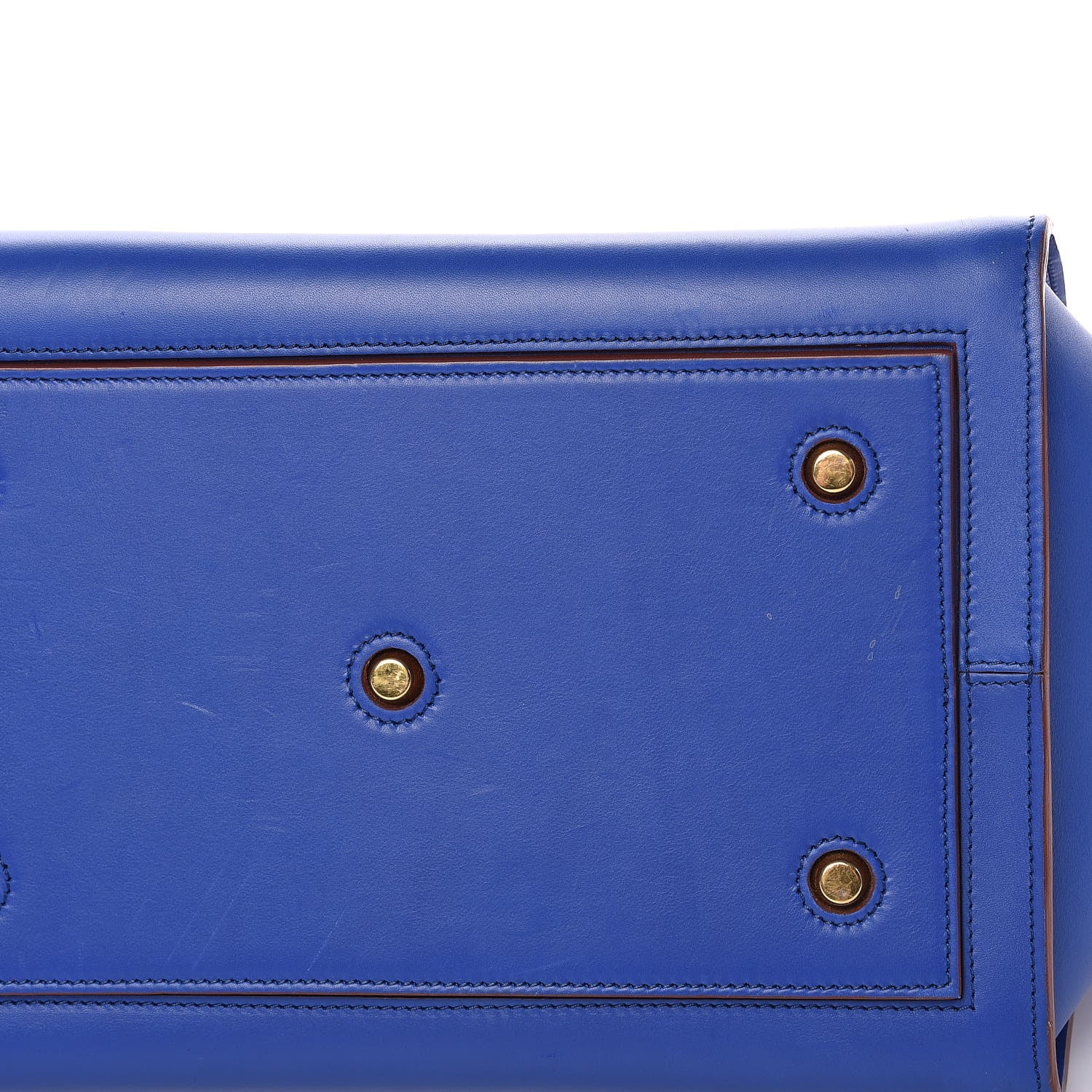 Celine Natural Calfskin Large Tie Knot Tote Royal Blue 11 of 18