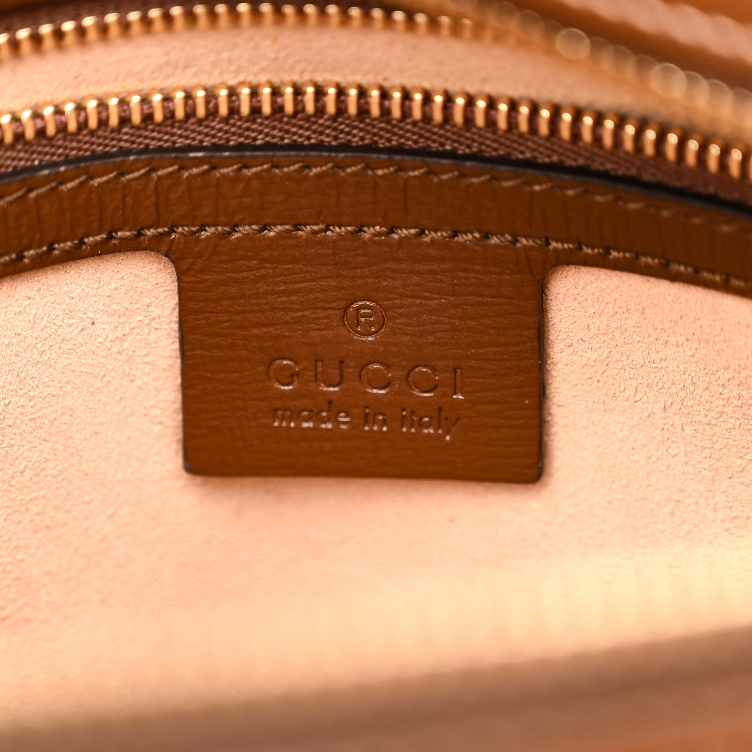 Gucci GG Supreme Monogram Small Horsebit 1955 Shoulder Bag Beige Brown Sugar 6 of 14