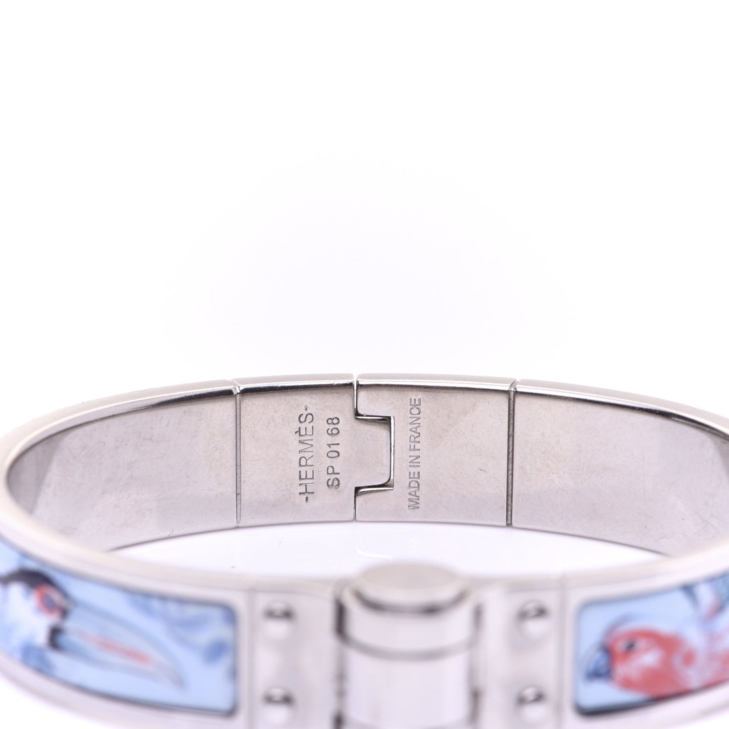Enamel Printed Narrow Equateur Hinged Bracelet S