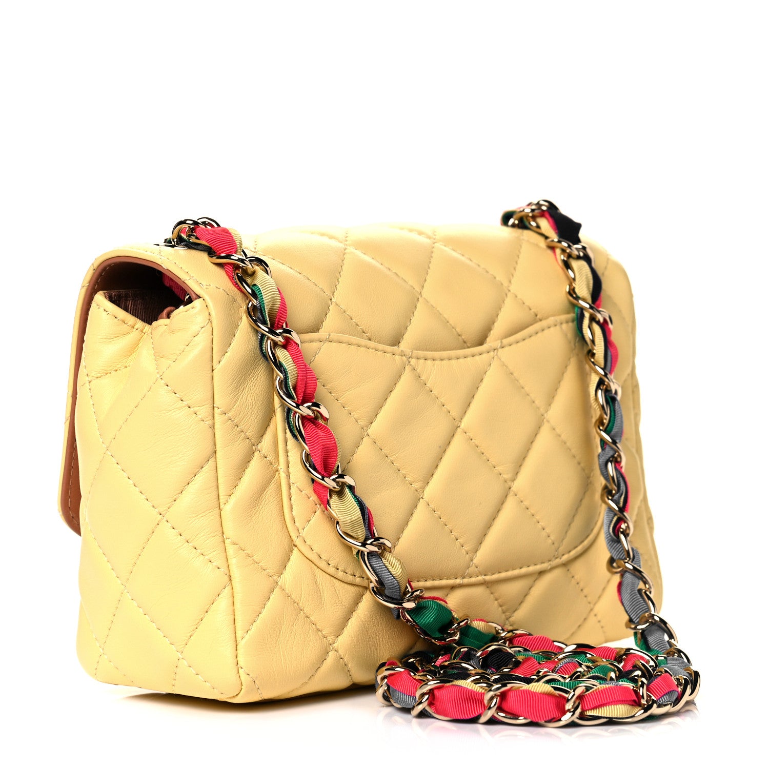 Chanel Lambskin Mixed Fibers Quilted Cocovado Flap Yellow 2 of 9