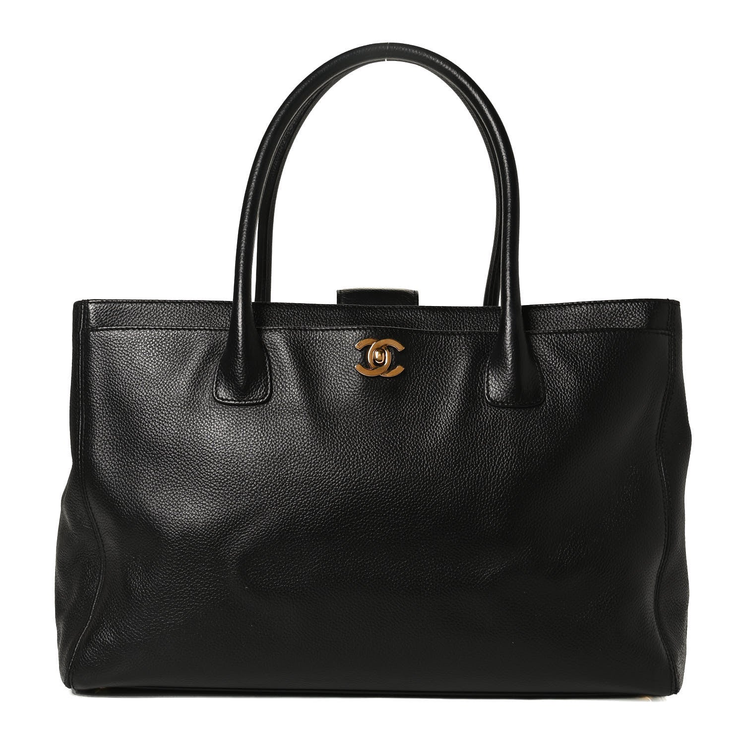 Chanel Calfskin Cerf Shopper Tote Black 1 of 13