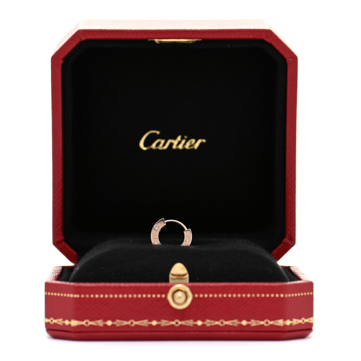 Cartier 18K Pink Gold Single LOVE Hoop Earring 2 of 6