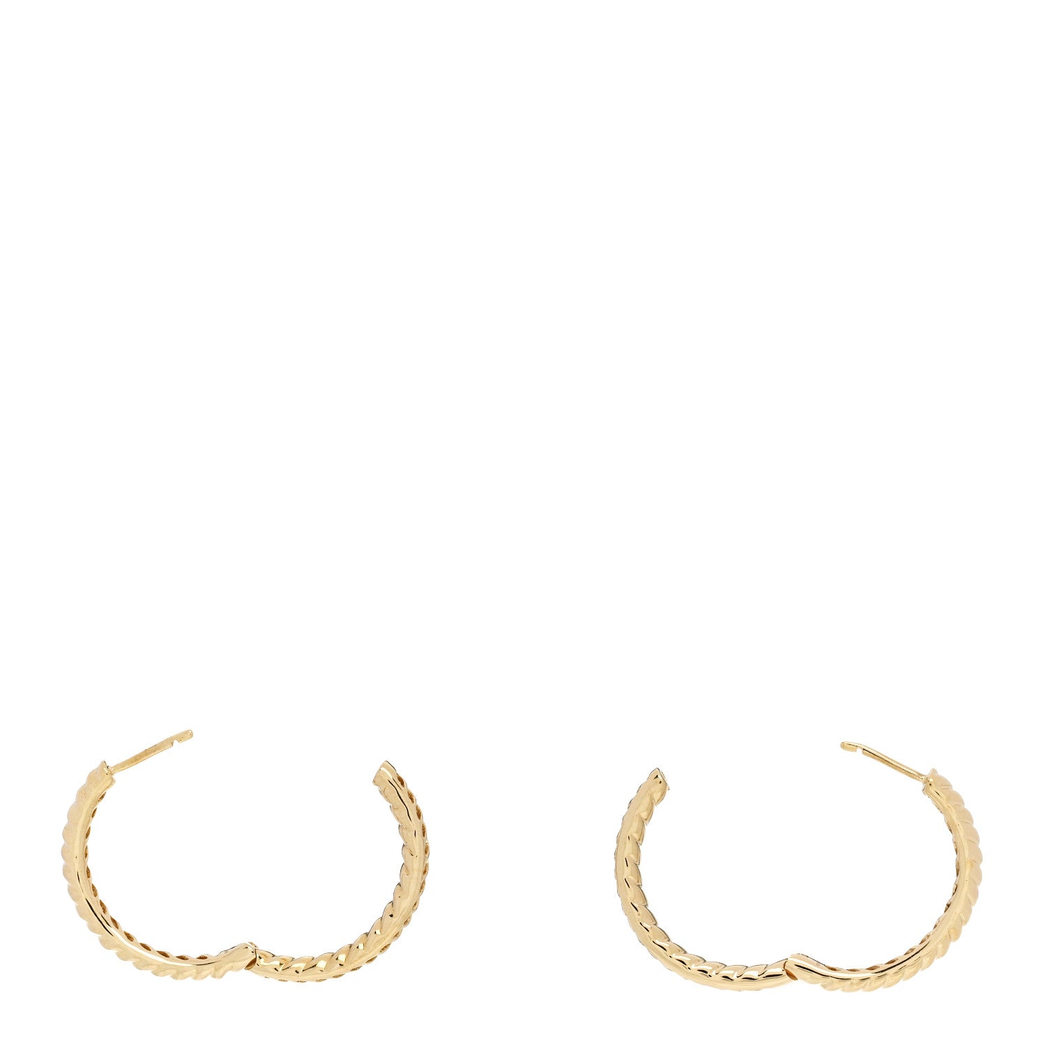 Anita Ko 18K Yellow Gold Classic Medium Zoe Hoop Earrings 3 of 4