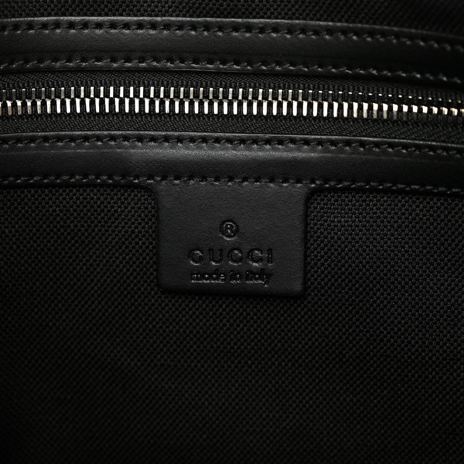 Gucci Soft GG Supreme Monogram Appia Calfskin Web East West Messenger Bag Black Grey 6 of 10