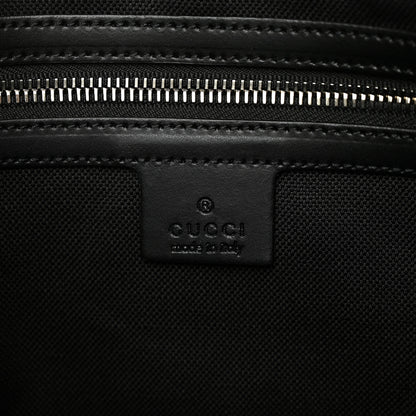 Gucci Soft GG Supreme Monogram Appia Calfskin Web East West Messenger Bag Black Grey 6 of 10