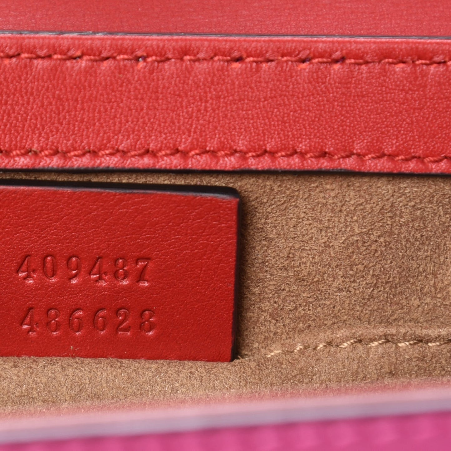 Calfskin Small Padlock Shoulder Bag New Rosette Hibiscus Red