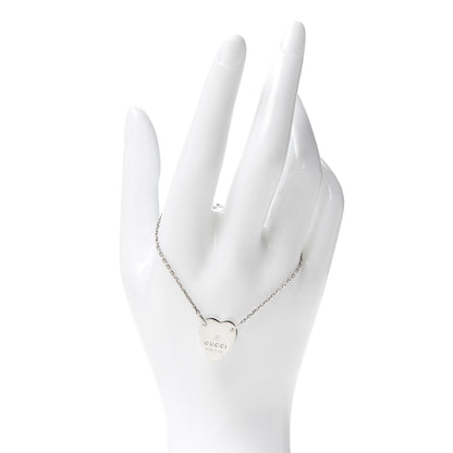 Gucci Sterling Silver Trademark Heart Bracelet 2 of 6
