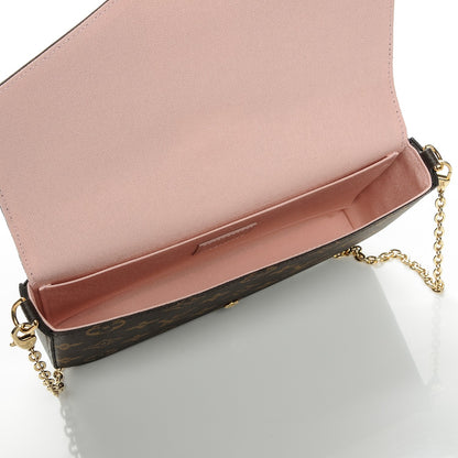 Louis Vuitton Monogram Lovely Birds Pochette Felicie Chain Wallet 5 of 8
