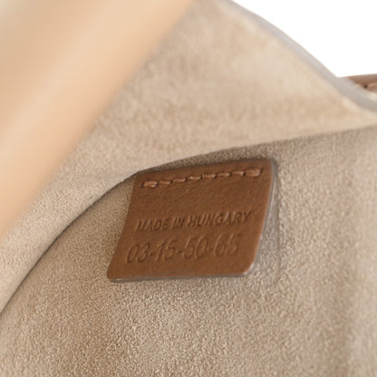 Chloe Calfskin Mini Georgia Crossbody Bag Chestnut Cream 6 of 6