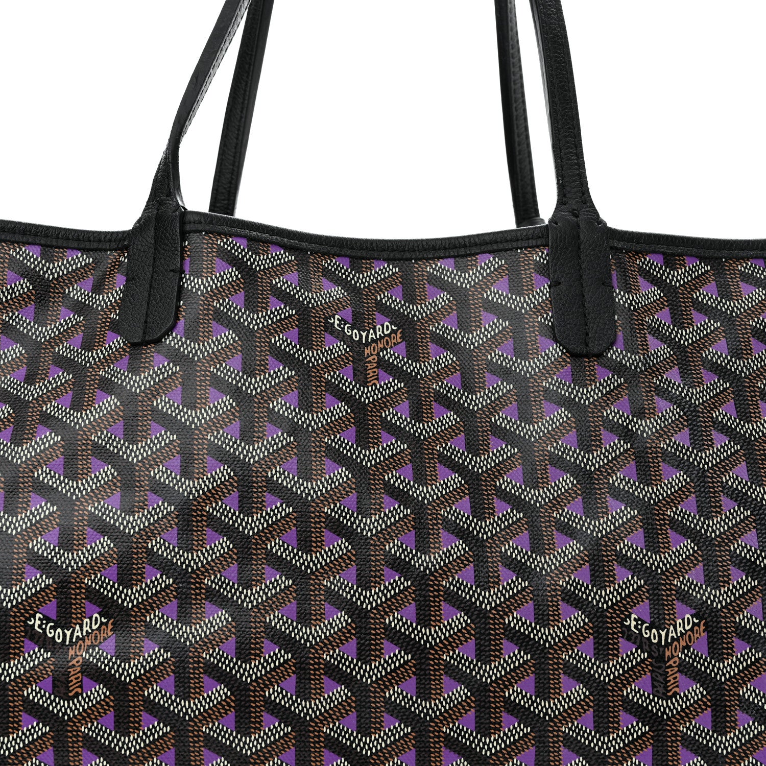 Goyard Goyardine Saint Louis Claire Voie PM Black Violet 9 of 11