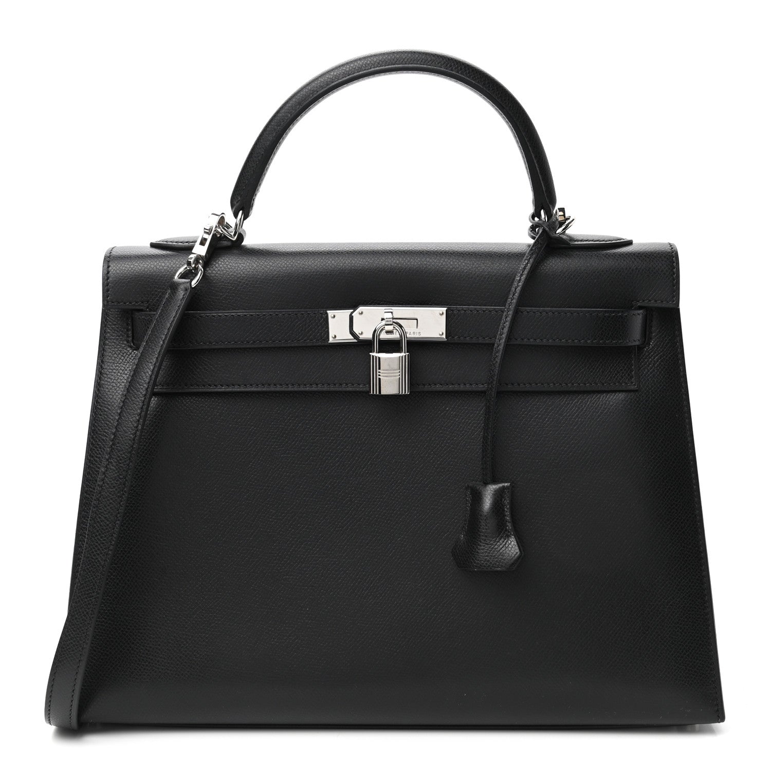 Hermes Epsom Kelly Sellier 32 Black 1 of 10