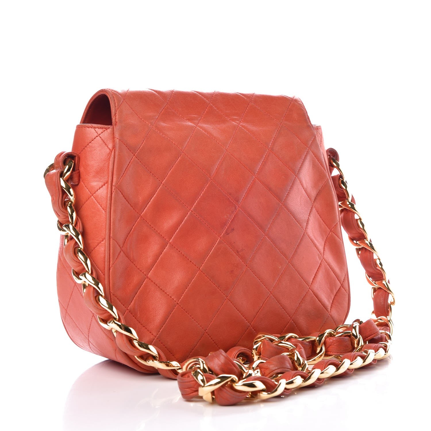 Chanel Lambskin Single Flap Red 3 of 22