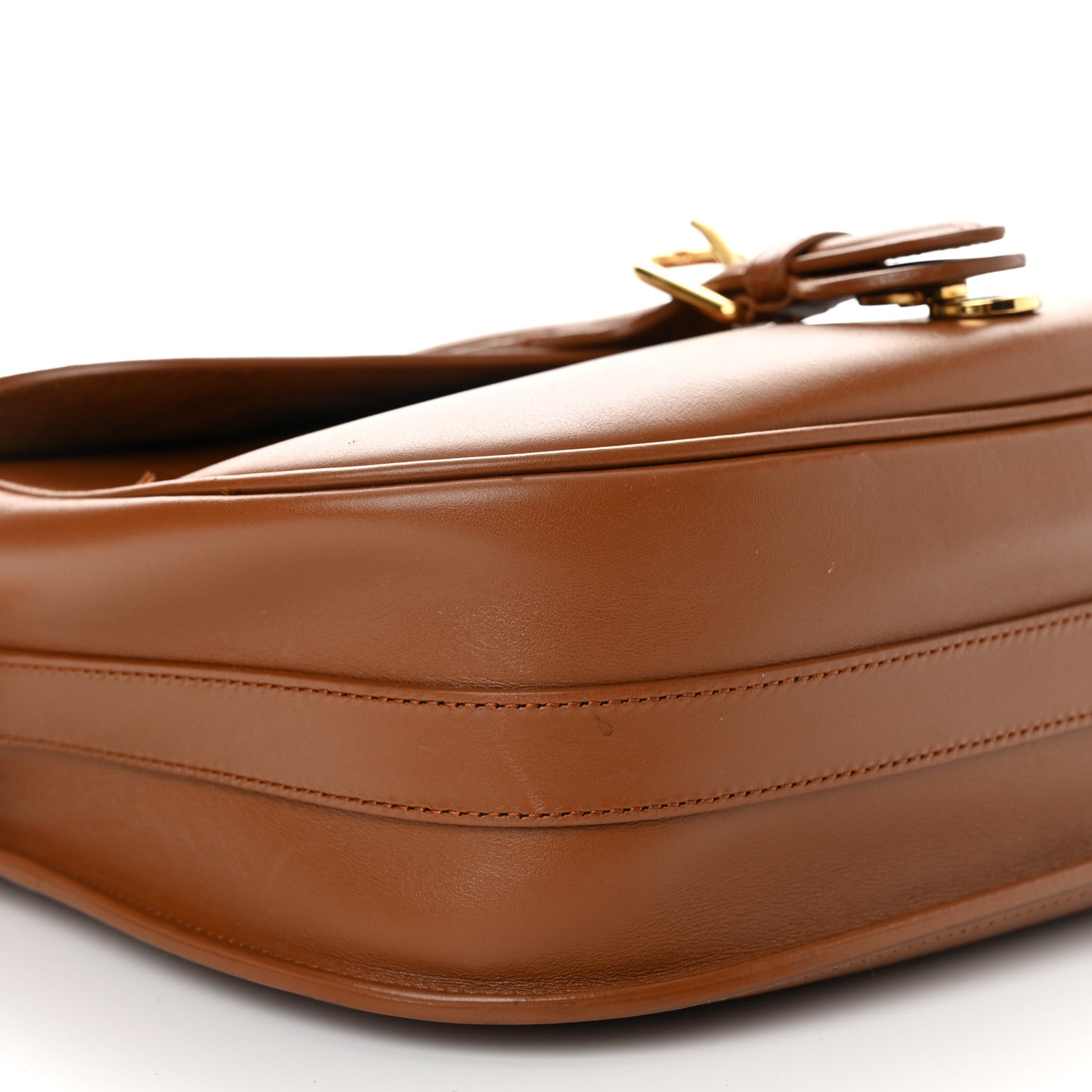 Christian Dior Box Calfskin Large Bobby Flap Dark Tan 9 of 13