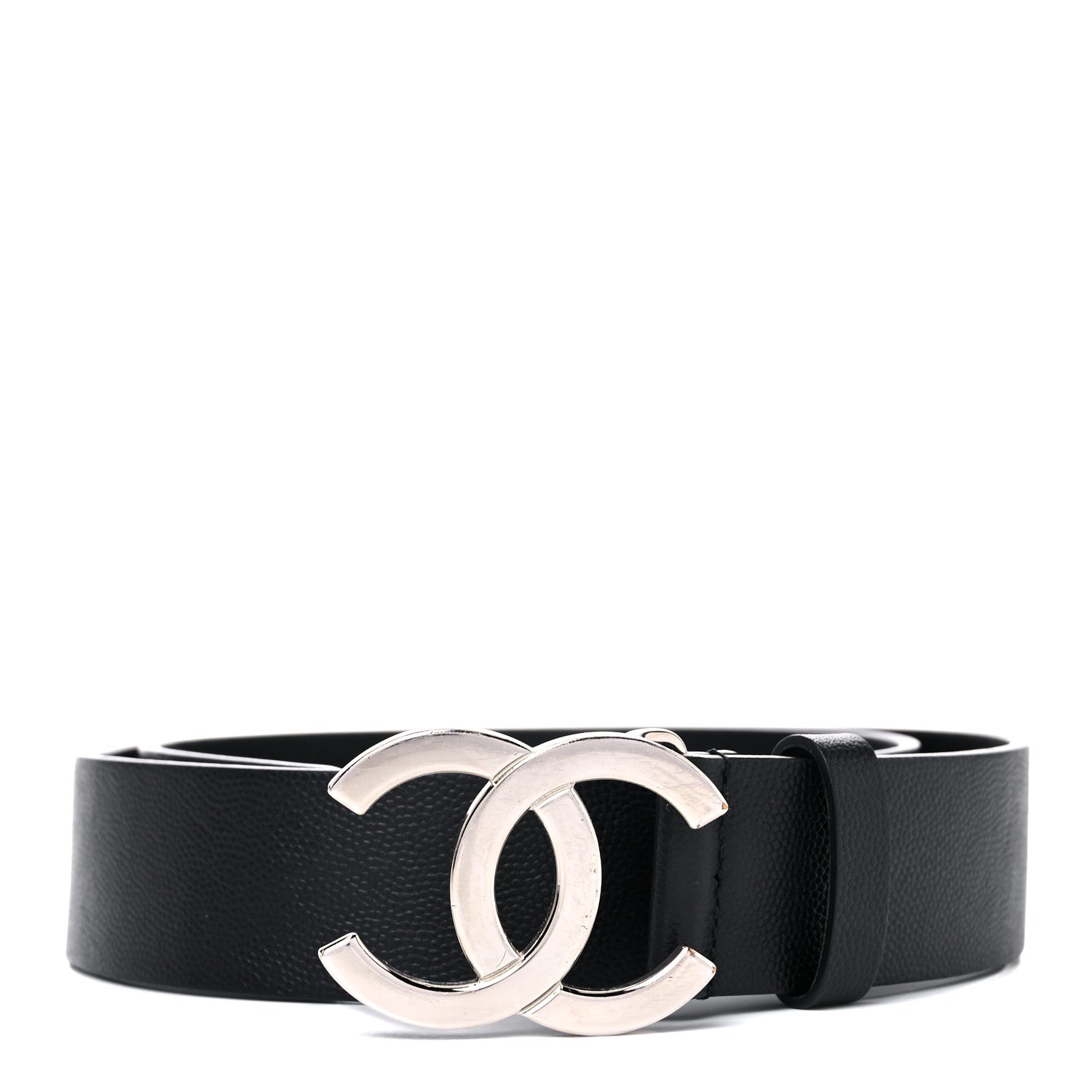 Chanel Caviar CC Logo Belt 75 30 Black 1 of 7