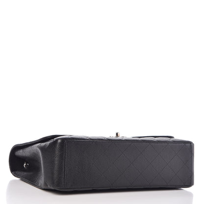 Chanel Caviar Quilted Maxi Single Flap Black 4 of 10