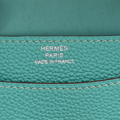 Hermes Togo Dogon Card Case Lagon 6 of 8