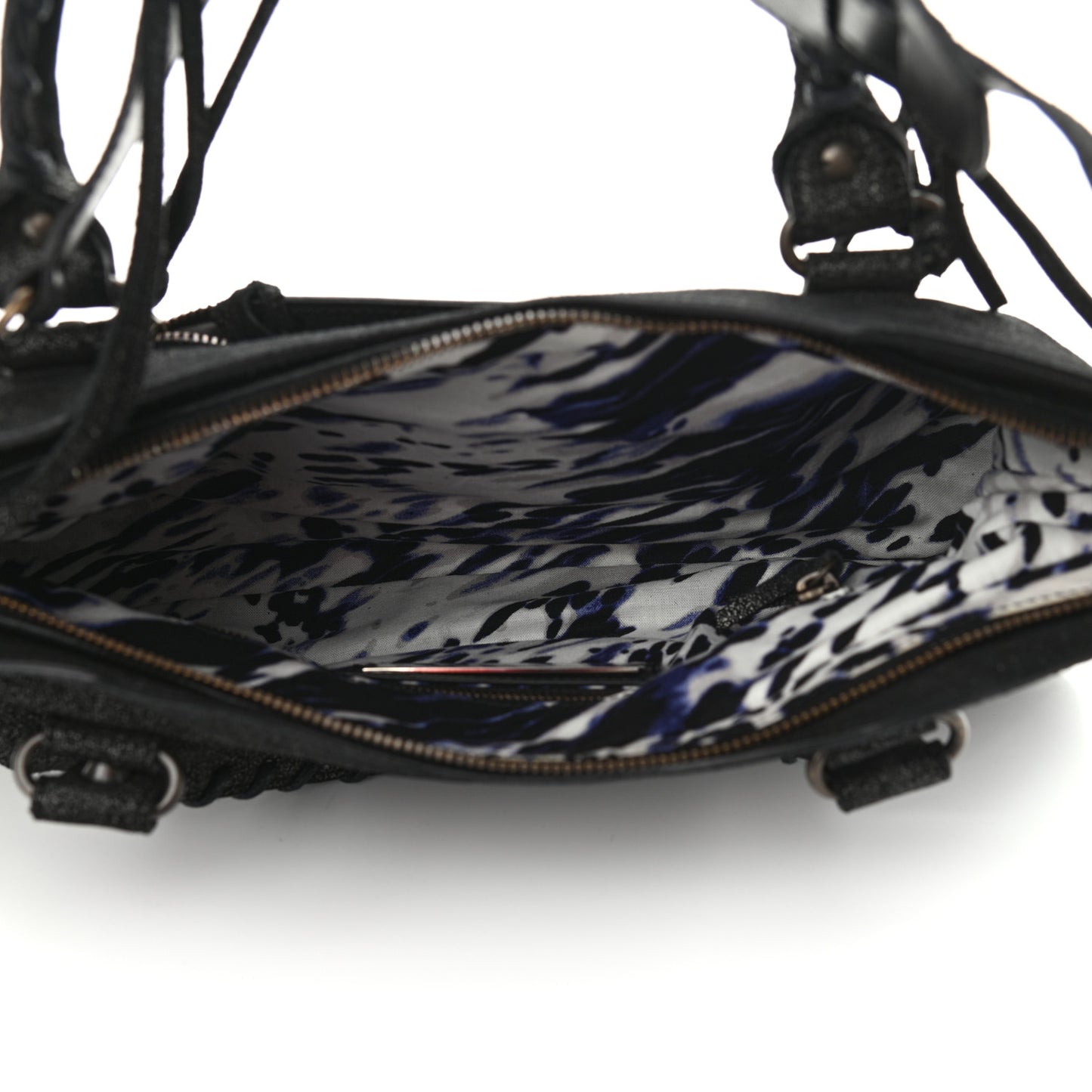 Craquele Calfskin Classic Hardware First Black