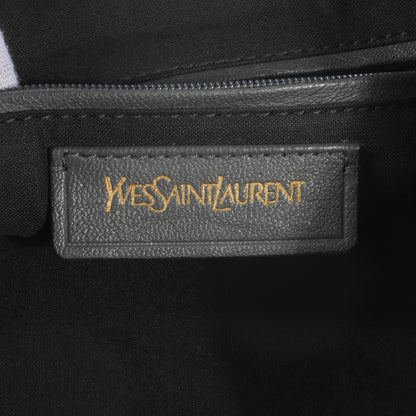 Saint Laurent Leather Medium Chyc Shoulder Bag Grey 6 of 7