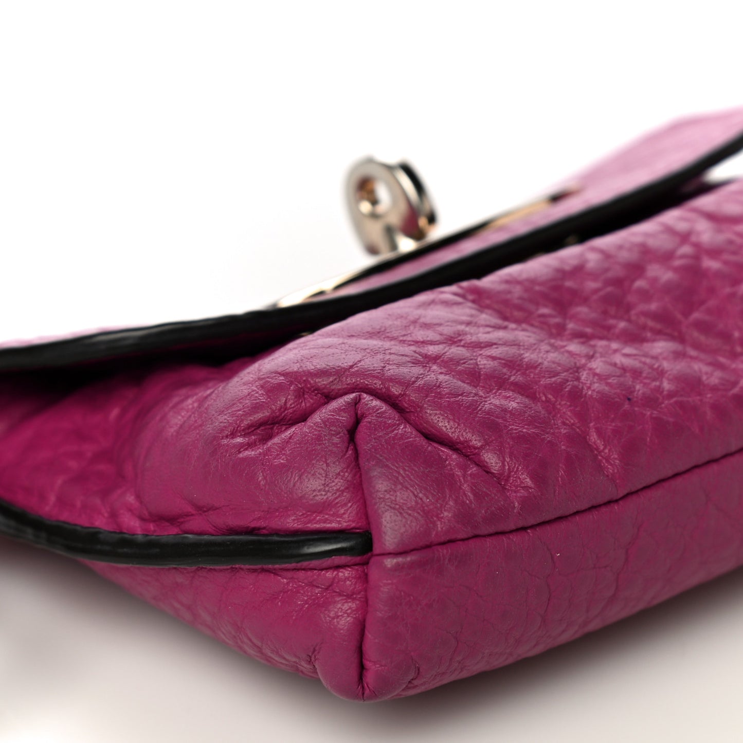 Grained Calfskin Darley Key Pouch Violet