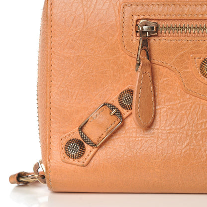 Balenciaga Agneau Giant 12 Rose Gold Hardware Continental Zip Around Wallet Rose Blush 8 of 12