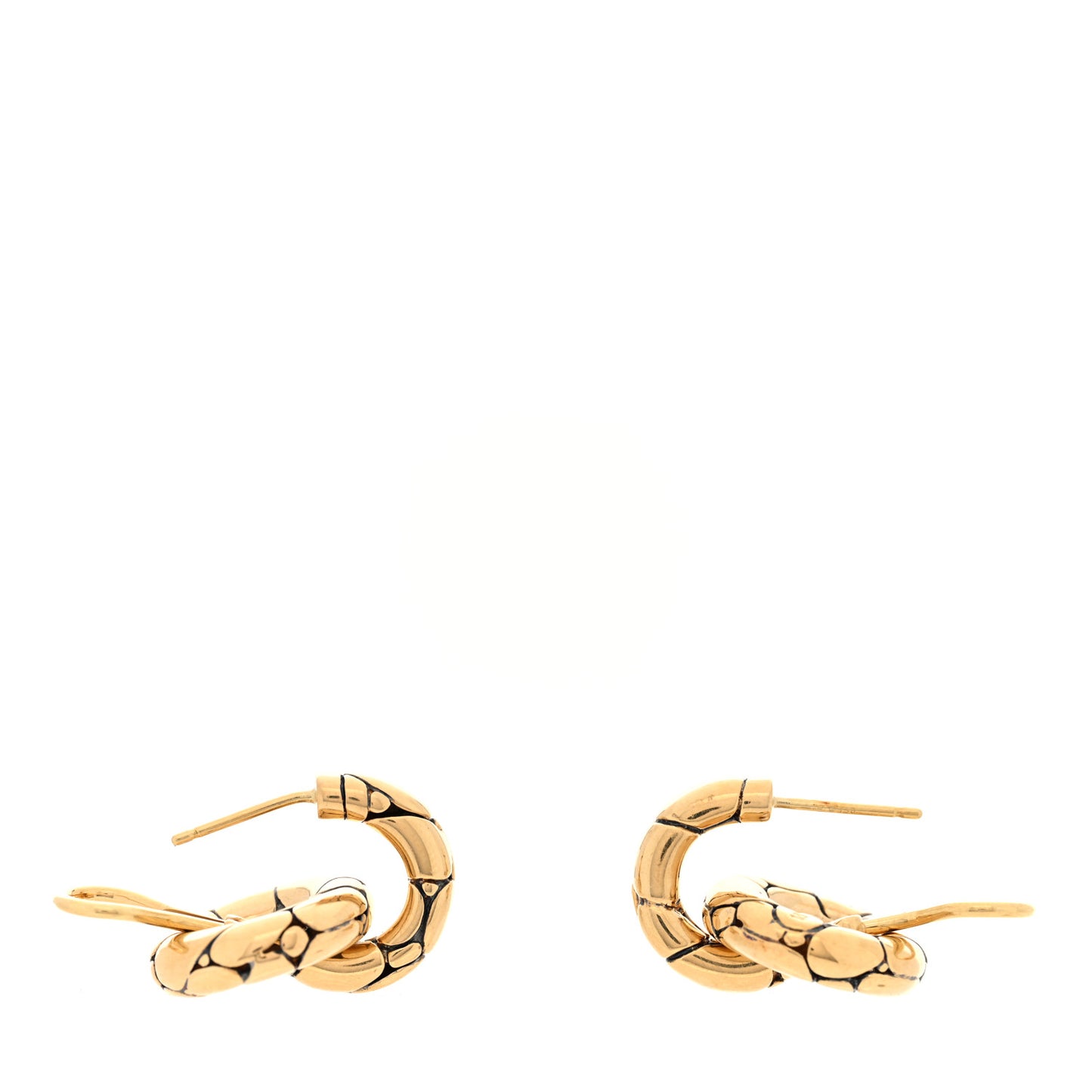 18K Yellow Gold Kali Door Knocker Earrings