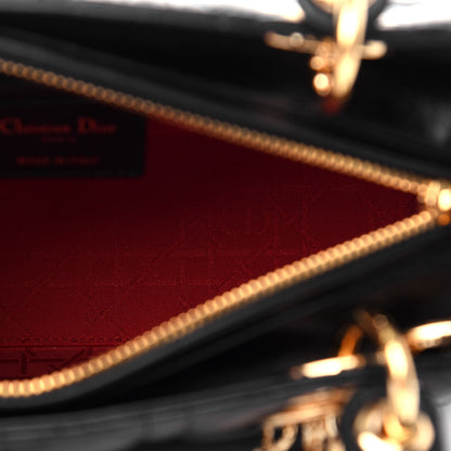 Christian Dior Lambskin Cannage Medium Lady Dior Black 5 of 11